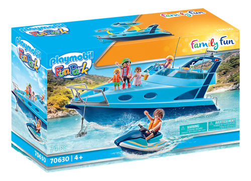 Barco Lancha Jet Ski Funpark Playmobil 70630 Geobra Playlgh Unico
