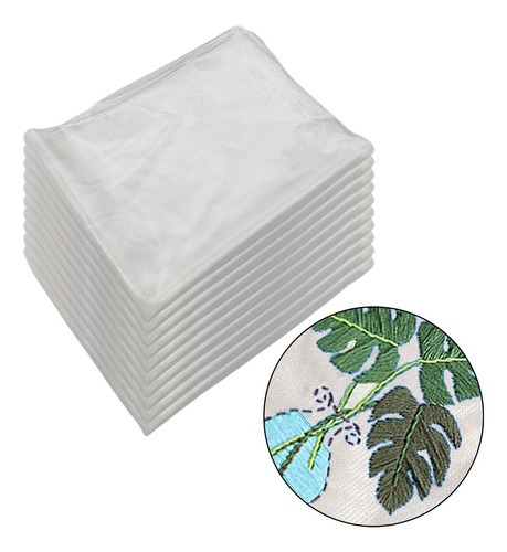 2 X 5/10x Diy Máquina Soluble En Agua Bordado 10 Hojas