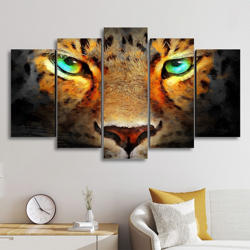 Cuadro Decorativo Animales Art Jaguar Felino