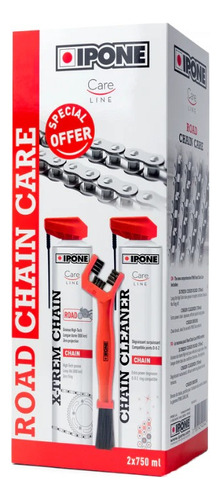 Set Mantenimiento Ipone Chain Road Care De Cadena Para Moto 