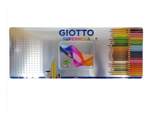 Imagen 3 de 5 de Supermina Giotto 50 Col. Set De Lápices, Caja Metálica