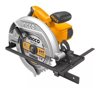 Sierra Circular De Mano 1600w 185mm Ingco Cs18568-4 .ig Color Naranja t Negro