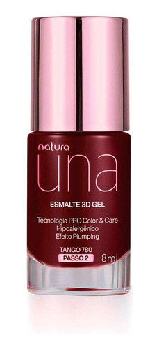 Esmalte Natura Una 3d Gel - 8ml - Hipoalergenico - Burzaco