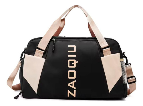 Bolsa Mala De Mão E Ombro P Viagem Academia Alça Regulável Cor Preto