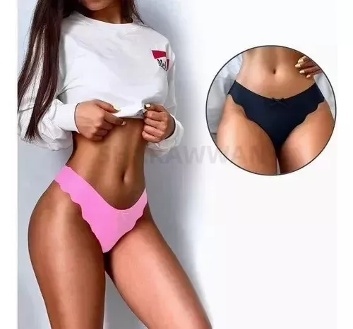 Tanga Sin Costuras De Mujer Sexy Bragas De 6 Piezas