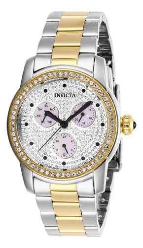 Reloj De Cuarzo Angel Para Mujer Invicta, Dos Tonos,