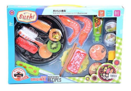 Sushi Juguete Comiditas Japonesa Palitos Utensillos