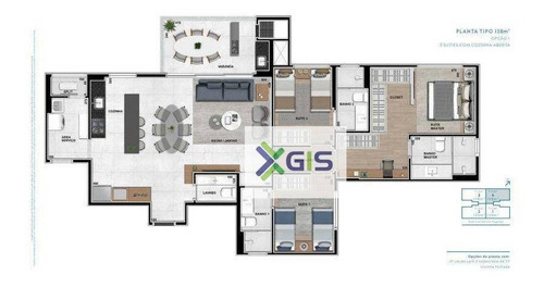 Imagem 14 de 20 de Apartamento Com 3 Dormitórios À Venda, 174 M² Por R$ 1.507.159,18 - Água Verde - Curitiba/pr - Ap2299