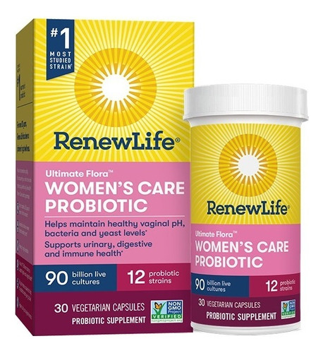 Renew Life Women's Care Probiotic - 90 Bilhões - 30 Caps Sabor Sem sabor
