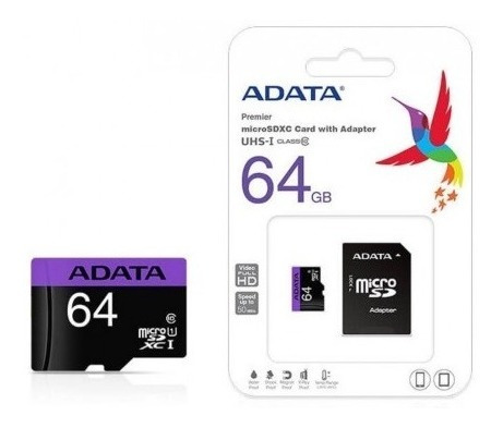 Memoria Micro Sd 64 Gb Kingston Clase 10 Original Tienda