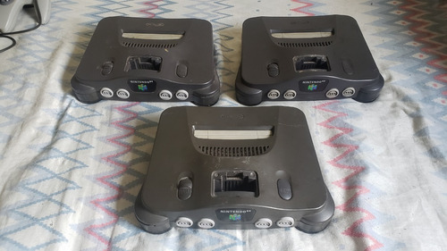 Lote Com 3 Nintendo 64 Só O Console Leia Em Obs  E12