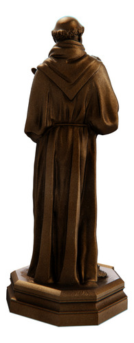 Estátua Santo Antônio De Pádua - Imagem Cor Cor Cobre Antigo