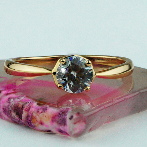 Imagen 4 de 10 de Anillos Compromiso Oro 18k Joyas Joyeria Sortijas Elegante