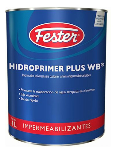 Fester Adhesivo Asfáltico Polimérico Hidroprimer Plus Wb