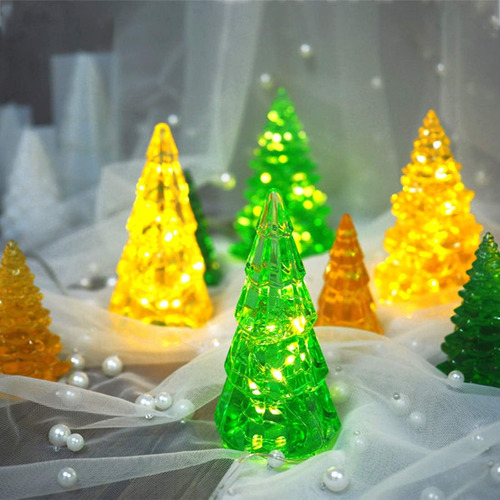 Molde De Resina De Silicona 3d Para Árbol De Navidad 2 Pieza