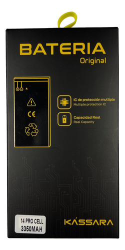 Batería Kássara For iPhone 14 Pro Capacidad Aumentada