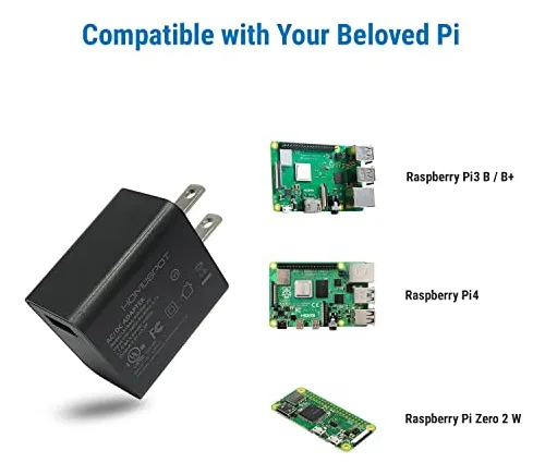 Pack Fuente De Poder 5v3a Con Cable Usb C Para Raspberry Pi