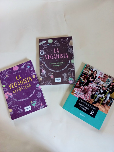 Pack 3 Libros De Cocina Vegana Originales