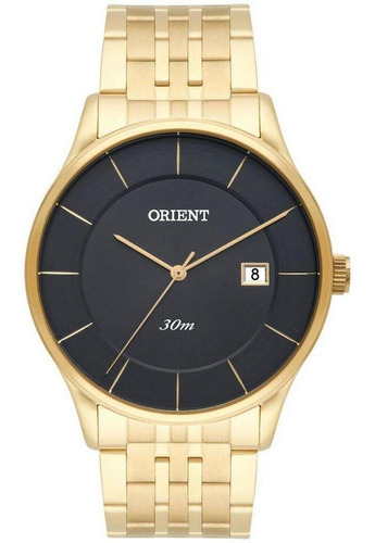 Relogio Orient Masculino Dourado Slim Social Mgss1127 G1kx