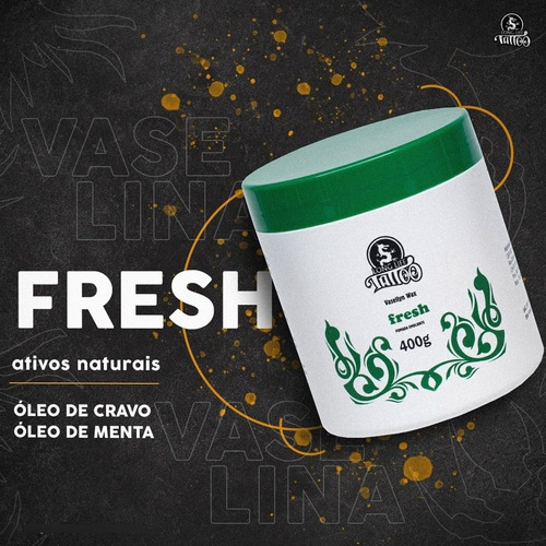 Imagem 4 de 4 de Vasellyn Wax Fresh - Tattoo Long Life - Para Tatuagem