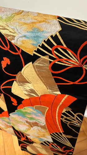 Fukuro Obi Japonés Original De Seda.