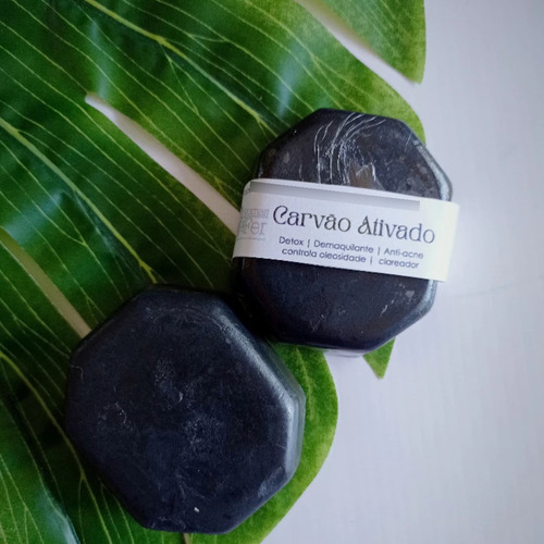 Kit 3 Sabonete Facial Antiacne Esfoliante De Carvão Ativado
