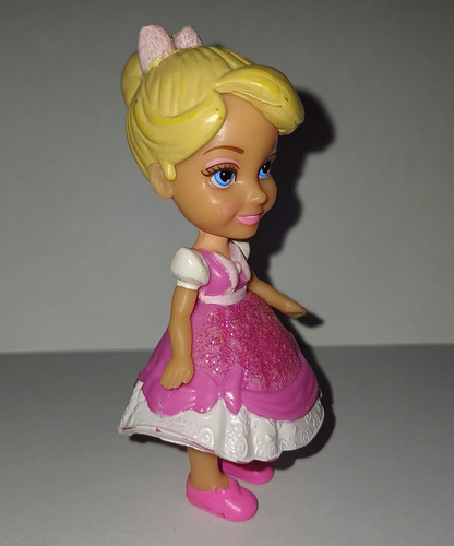 Muñeca Mini Princess Cenicienta Vestido Rosa Mini Toddler (Usado)