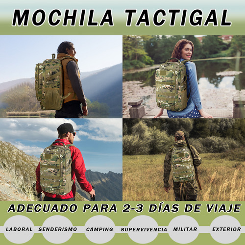 Mochila Táctica Militar Impermeable Multifunción Senderismo