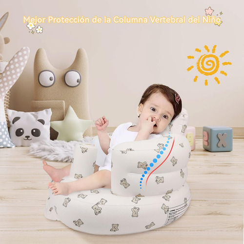 Is- Asiento Inflable Para Niños, Respaldo Inflable Sofá,