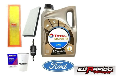 Kit Service 4 Filtros Ford Ka 1.0 1.6 Zetec + Aceite Total