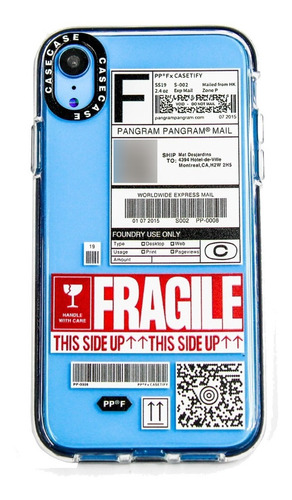 Funda Ticket Fragile Compatible iPhone XR + Vidrio