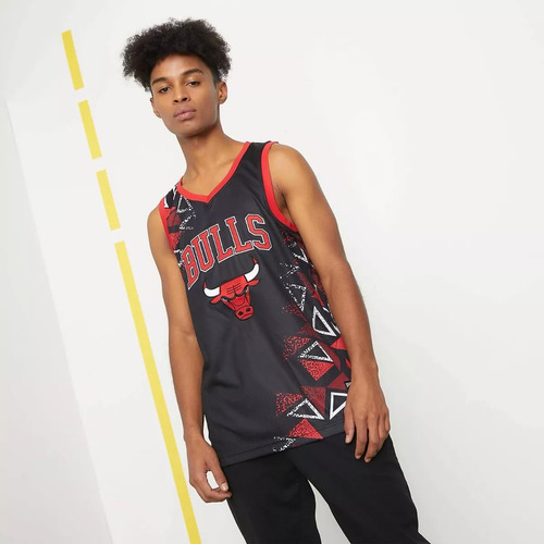 Polera Nba Chicago Bulls Color Negro // Musculosa Basketball