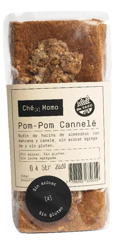 Budín Harina De Almendras Sin Tacc Lowcarb  Chezmomo - 370g