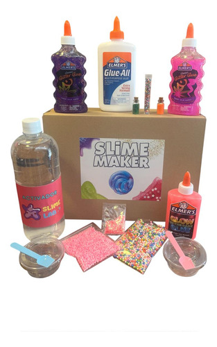 Kit Para Hacer Slime Con Pegamento Elmers Incluye Accesorios