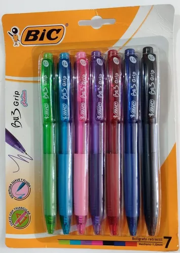 Bolígrafo Bic Bu3 Grip c/7