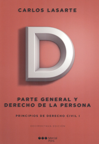 Parte General Y Derecho De La Persona. Principios De Derecho
