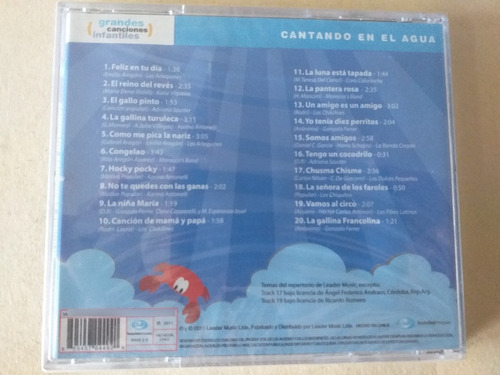 Cd Cantando En El Agua - Grandes Canciones