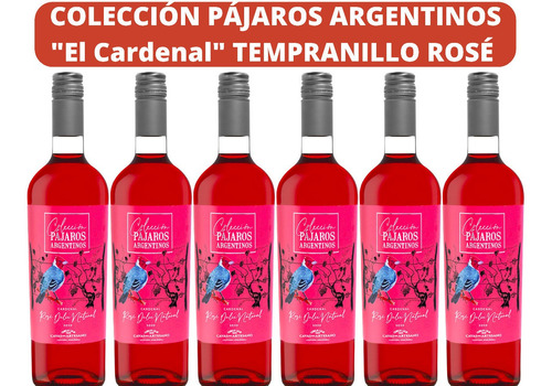 Vino Tempranillo Rose Bodega Cavas Del Artesano, Cardenal X6