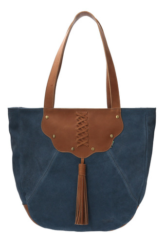 Cartera Cuero Mujer Mariani Tote Azul Rockford