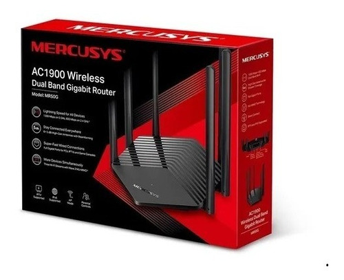 Router Inalamb Mercusys Gigabit Mr50g Dual Band Ac1900 6 Ant