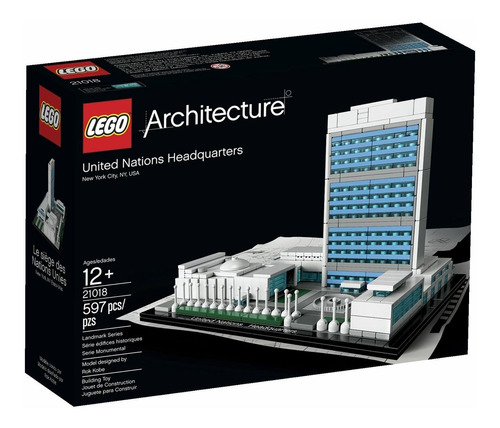 Lego Architecture Sede De Las Naciones Unidas Modelo 21018