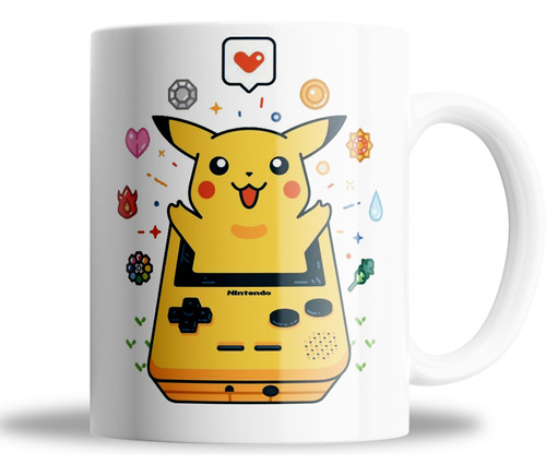 Taza De Ceramica_ Game Boy Pikachu