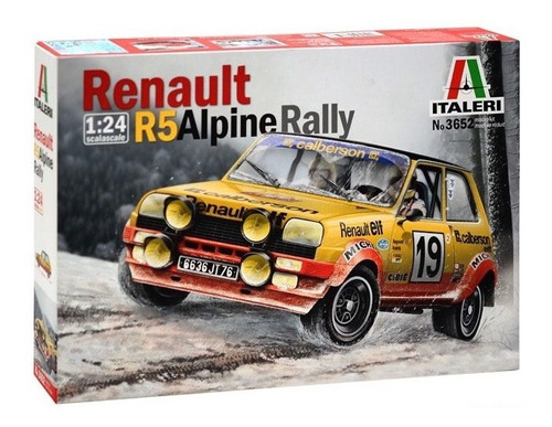 Renault R5 Rally Italeri 3652 Escala 1/24 Es Un Armable 1:24