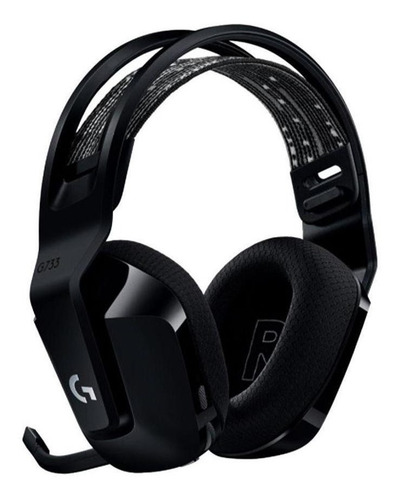 Imagen 3 de 3 de Auriculares gamer inalámbricos Logitech G Series G733 negro con luz rgb LED
