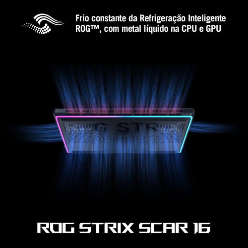 Notebook Gamer Rog Strix Scar 18 G835lx Nvidia Rtx5090 Intel Core Ultra 9 275hx 64gb Ram 4tb Ssd Windows 11 Home Tela 18 240hz Black - Sa013w