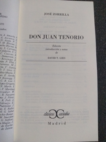Don Juan Tenorio - José Zorrilla (Usado)