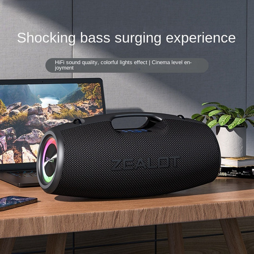Para Zealot S78 Altavoz Bluetooth Subwoofer Portátil