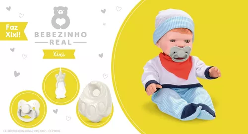 Boneco Bebe Bebezinho Real Menino Reborn Faz Xixi - Roma com o