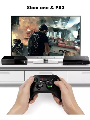 Gamepad sem fio para Xbox One, PC Joystick, Windows 7, 8, 10, Controlador  de jogos para console PS3, 2.4G