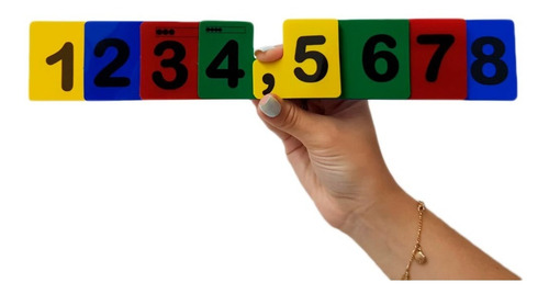 Imagem 1 de 4 de Fichas Sobrepostas 2 Em 1 - Numeral E Decimal - Aluno - Mmp